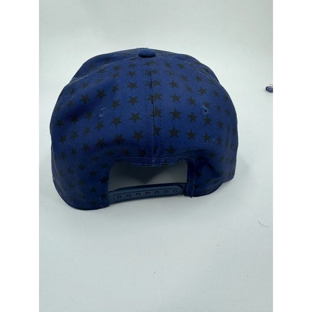 Nike USA Soccer National Team Rise Cap Navy Blue Star Print Snapback Hat OSFM